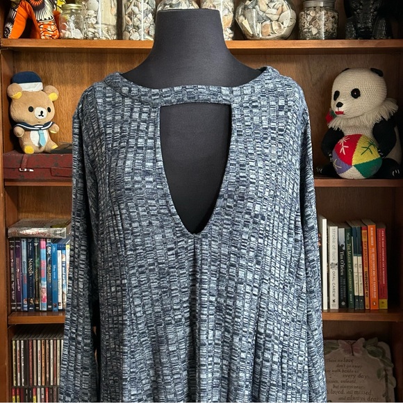 Torrid Mini Rib Knit Mock Neck Dress - 4X - Picture 2 of 10